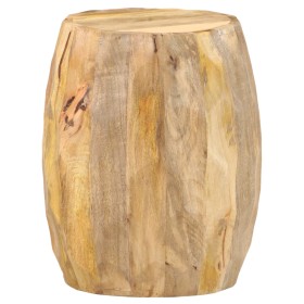 Drum-shaped stool in solid mango wood by , Folding stools and chairs - Ref: Foro24-285910, Price: 161,99 €, Discount: %