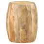 Drum-shaped stool in solid mango wood by , Folding stools and chairs - Ref: Foro24-285910, Price: 161,63 €, Discount: %