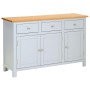 Solid oak wood sideboard 110x33.5x70 cm by , Sideboards - Ref: Foro24-288633, Price: 201,95 €, Discount: %