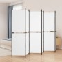 Divider screen with 6 white fabric panels 300x180 cm by , Room dividers - Ref: Foro24-350222, Price: 53,11 €, Discount: %