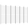 Divider screen with 6 white fabric panels 300x180 cm by , Room dividers - Ref: Foro24-350222, Price: 53,11 €, Discount: %