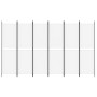 Divider screen with 6 white fabric panels 300x180 cm by , Room dividers - Ref: Foro24-350222, Price: 53,11 €, Discount: %