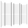 Divider screen with 6 white fabric panels 300x180 cm by , Room dividers - Ref: Foro24-350222, Price: 53,11 €, Discount: %