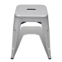 Stackable stools 2 units of gray metal by , Folding stools and chairs - Ref: Foro24-241539, Price: 98,99 €, Discount: %