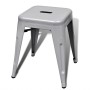 Stackable stools 2 units of gray metal by , Folding stools and chairs - Ref: Foro24-241539, Price: 98,99 €, Discount: %