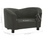 Hundesofa dunkelgraues Kunstleder 67x41x39 cm von , Betten für Hunde - Ref: Foro24-171027, Preis: 75,99 €, Rabatt: %