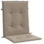 Garden chair cushion low backrest 4 pcs taupe Oxford fabric by , Cushions for chairs and sofas - Ref: Foro24-47563, Price: 46...