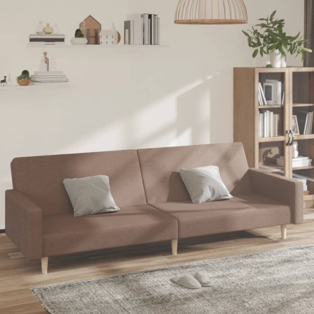 2-seater sofa bed taupe gray fabric by , Sofas - Ref: Foro24-337296, Price: 179,99 €, Discount: %