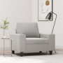 Light gray microfiber fabric armchair 60 cm by , Sofas - Ref: Foro24-348970, Price: 147,56 €, Discount: %