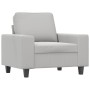 Light gray microfiber fabric armchair 60 cm by , Sofas - Ref: Foro24-348970, Price: 147,56 €, Discount: %