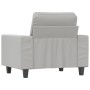 Sillón de tela microfibra gris claro 60 cm de , Sofás - Ref: Foro24-348970, Precio: 147,56 €, Descuento: %