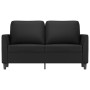 2-seater sofa in black synthetic leather 120 cm by , Sofas - Ref: Foro24-348911, Price: 205,93 €, Discount: %