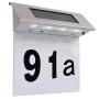 LED solar lamp with stainless steel house number by , Outdoor lighting - Ref: Foro24-42340, Price: 17,90 €, Discount: %