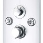 Silver shower panel 25x43x120 cm by , Jet nozzles for bathtubs and showers - Ref: Foro24-142994, Price: 176,62 €, Discount: %