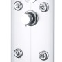 Silver shower panel 25x43x120 cm by , Jet nozzles for bathtubs and showers - Ref: Foro24-142994, Price: 176,62 €, Discount: %