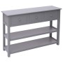 Gray wooden sideboard 115x30x76 cm by , Sideboards - Ref: Foro24-284166, Price: 166,16 €, Discount: %