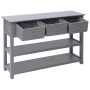 Gray wooden sideboard 115x30x76 cm by , Sideboards - Ref: Foro24-284166, Price: 166,16 €, Discount: %