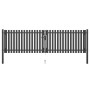 Anthracite gray steel garden fence gate 4x1.25 cm by , garden gates - Ref: Foro24-146333, Price: 396,99 €, Discount: %