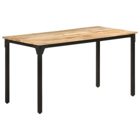 Mesa de comedor madera de mango rugosa 140x70x76 cm de , Mesas de cocina y de comedor - Ref: Foro24-321973, Precio: 257,99 €,...