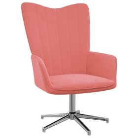 Silla de relajación de terciopelo rosa de , Sillones - Ref: Foro24-327725, Precio: 70,99 €, Descuento: %