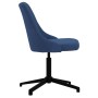 Sillas de comedor giratorias 2 unidades tela azul de , Sillas de comedor - Ref: Foro24-330908, Precio: 122,46 €, Descuento: %