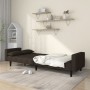 Sofá cama de 2 plazas con dos almohadas tela marrón oscuro de , Sofás - Ref: Foro24-337494, Precio: 203,63 €, Descuento: %