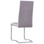 Cantilever dining chairs 4 units taupe fabric by , dining chairs - Ref: Foro24-281752, Price: 232,99 €, Discount: %