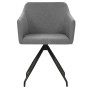 Swivel dining chairs 2 units light gray fabric by , dining chairs - Ref: Foro24-323072, Price: 219,32 €, Discount: %