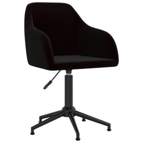 Black Velvet Swivel Dining Chair by , dining chairs - Ref: Foro24-330685, Price: 160,99 €, Discount: %