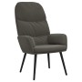 Silla de relajación de terciopelo gris oscuro de , Sillones - Ref: Foro24-341002, Precio: 89,78 €, Descuento: %