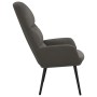 Silla de relajación de terciopelo gris oscuro de , Sillones - Ref: Foro24-341002, Precio: 89,78 €, Descuento: %