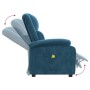 Blue velvet massage chair by , Electric massage chairs - Ref: Foro24-342420, Price: 281,54 €, Discount: %