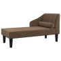 Divan sofa with brown fabric head cushion by , Sofas - Ref: Foro24-340728, Price: 137,67 €, Discount: %