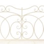 Banco de jardín metal blanco envejecido 104 cm de , Bancos de jardín - Ref: Foro24-45436, Precio: 124,40 €, Descuento: %