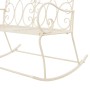 White aged metal garden bench 104 cm by , garden benches - Ref: Foro24-45436, Price: 143,46 €, Discount: %