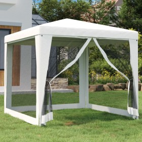 Celebration tent with 4 white mesh walls 2.5x2.5m by , Tents and gazebos - Ref: Foro24-48521, Price: 79,99 €, Discount: %