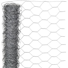 Nature Galvanized steel hexagonal wire mesh 0.5x10 m 25 mm by Nature, fence panels - Ref: Foro24-419769, Price: 27,99 €, Disc...