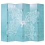 Biombo divisor plegable 228x170 cm mariposa azul de , Divisores de ambientes - Ref: Foro24-245888, Precio: 144,68 €, Descuent...