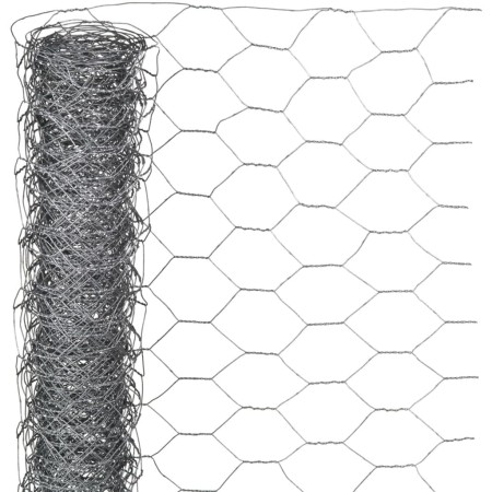 Nature Malla de alambre hexagonal 0,5x2,5 m 25 mm acero galvanizado de Nature, Paneles de vallas - Ref: Foro24-419767, Precio...