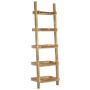 Brown solid mango wood ladder shelf 75x37x205 cm by , Bookcases and shelves - Ref: Foro24-247873, Price: 262,99 €, Discount: %