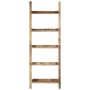 Brown solid mango wood ladder shelf 75x37x205 cm by , Bookcases and shelves - Ref: Foro24-247873, Price: 262,99 €, Discount: %