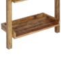 Brown solid mango wood ladder shelf 75x37x205 cm by , Bookcases and shelves - Ref: Foro24-247873, Price: 262,99 €, Discount: %