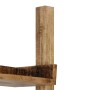 Brown solid mango wood ladder shelf 75x37x205 cm by , Bookcases and shelves - Ref: Foro24-247873, Price: 262,99 €, Discount: %