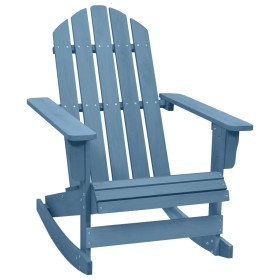 Adirondack Gartenschaukelstuhl massives Tannenholz blau von , Gartenstühle - Ref: Foro24-315885, Preis: 101,71 €, Rabatt: %