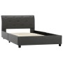 Estructura de cama de cuero sintético gris 100x200 cm de , Camas y somieres - Ref: Foro24-284883, Precio: 168,99 €, Descuento: %