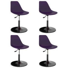 Sillas de comedor giratorias 4 unidades PP lila de , Sillas de comedor - Ref: Foro24-324192, Precio: 135,99 €, Descuento: %