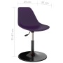 Sillas de comedor giratorias 4 unidades PP lila de , Sillas de comedor - Ref: Foro24-324192, Precio: 135,17 €, Descuento: %