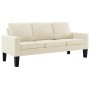 3-seater cream-colored synthetic leather sofa by , Sofas - Ref: Foro24-288765, Price: 289,00 €, Discount: %