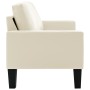 3-seater cream-colored synthetic leather sofa by , Sofas - Ref: Foro24-288765, Price: 289,00 €, Discount: %