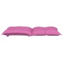 Kissen für Gartenstühle mit niedriger Rückenlehne, 6 Stück, rosa Stoff, 100 x 50 x 7 cm von , Kissen für Stühle und Sofas - R...